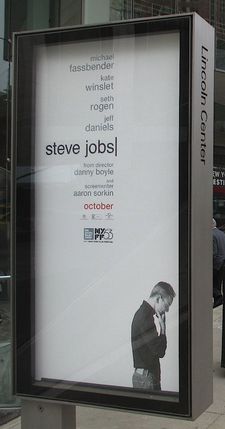 Steve Jobs poster at the New York Film Festival